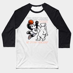 Panda's Dunk to Success: Unleash Your Potential Baseball T-Shirt